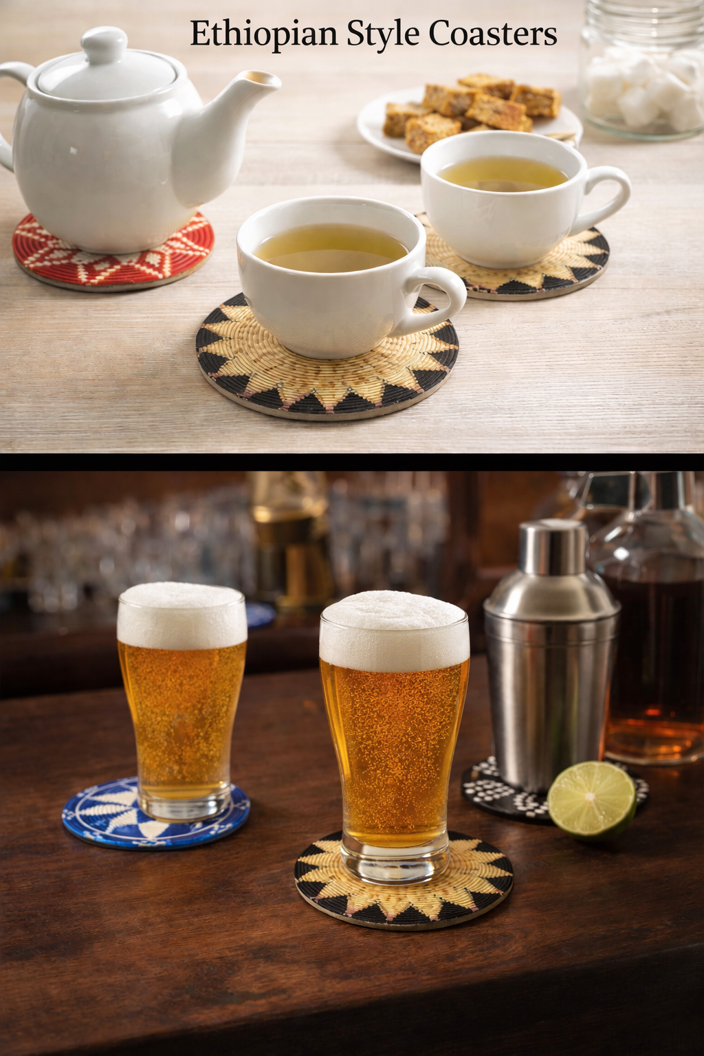 Ethiopian Coasters Ceramic 4inch