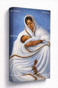 Famous Afewerk Tekle Mother and Child  Canvas Print