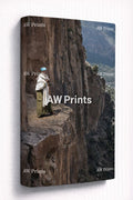 Ethiopian Priest on the cliff