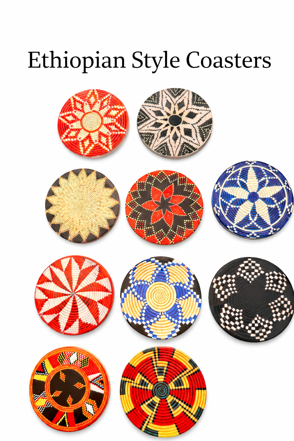 Ethiopian Coasters Ceramic 4inch