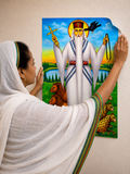 Adhesive Ethiopian ስዕለ አድኖ Poster