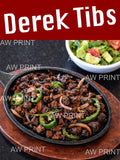 Ethiopian Restaurant Poster Derek Tibs 18inx24in