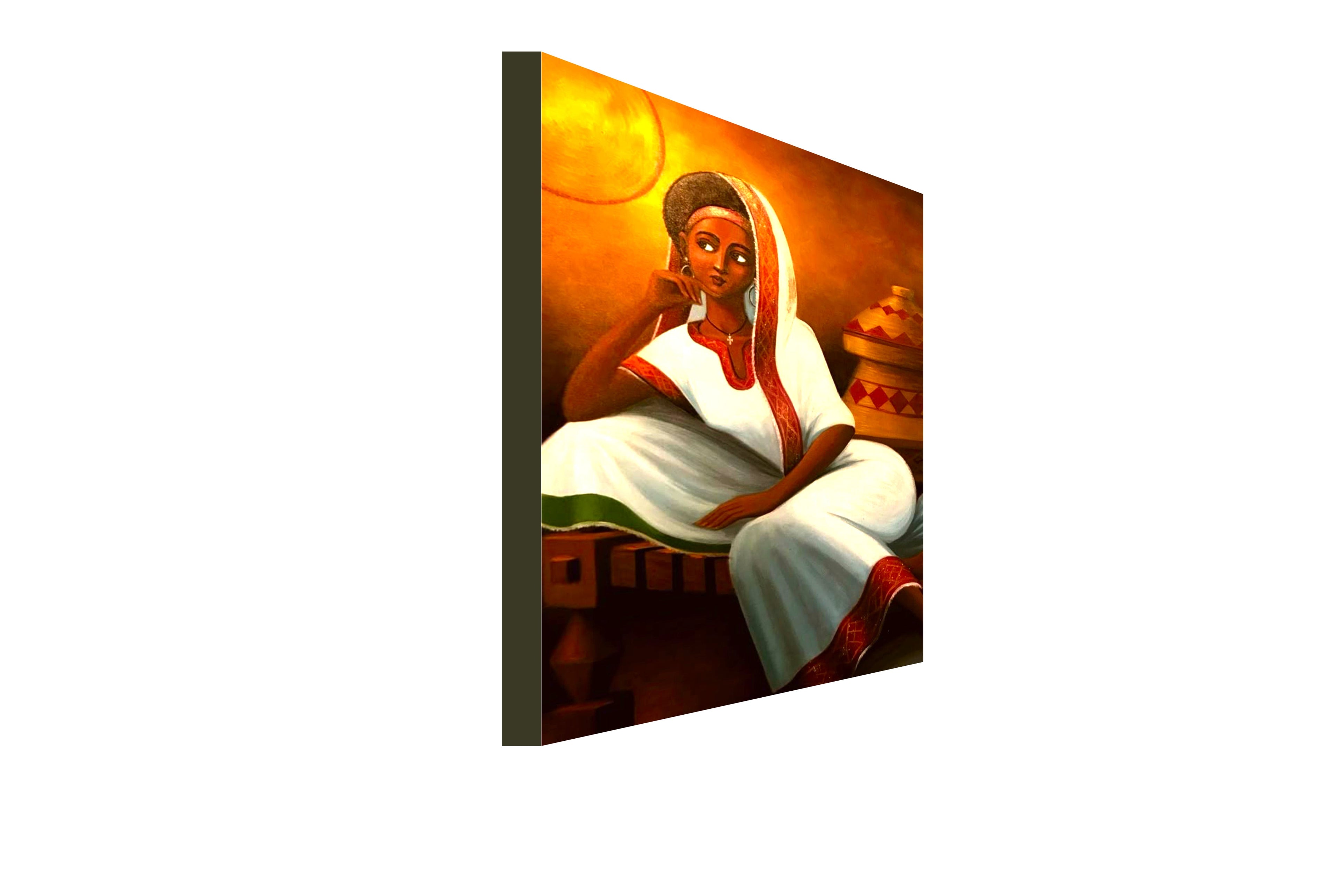 Ethiopia Lady Zemenay 20x30 Canvas